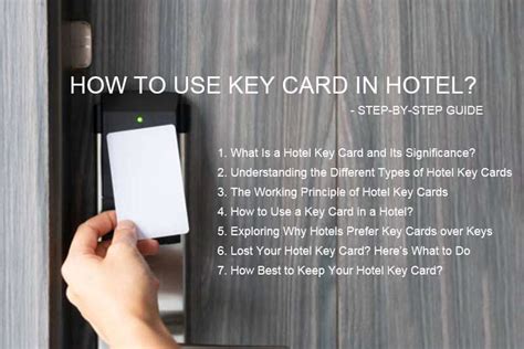 How To Use Key Card in Hotel Step by .